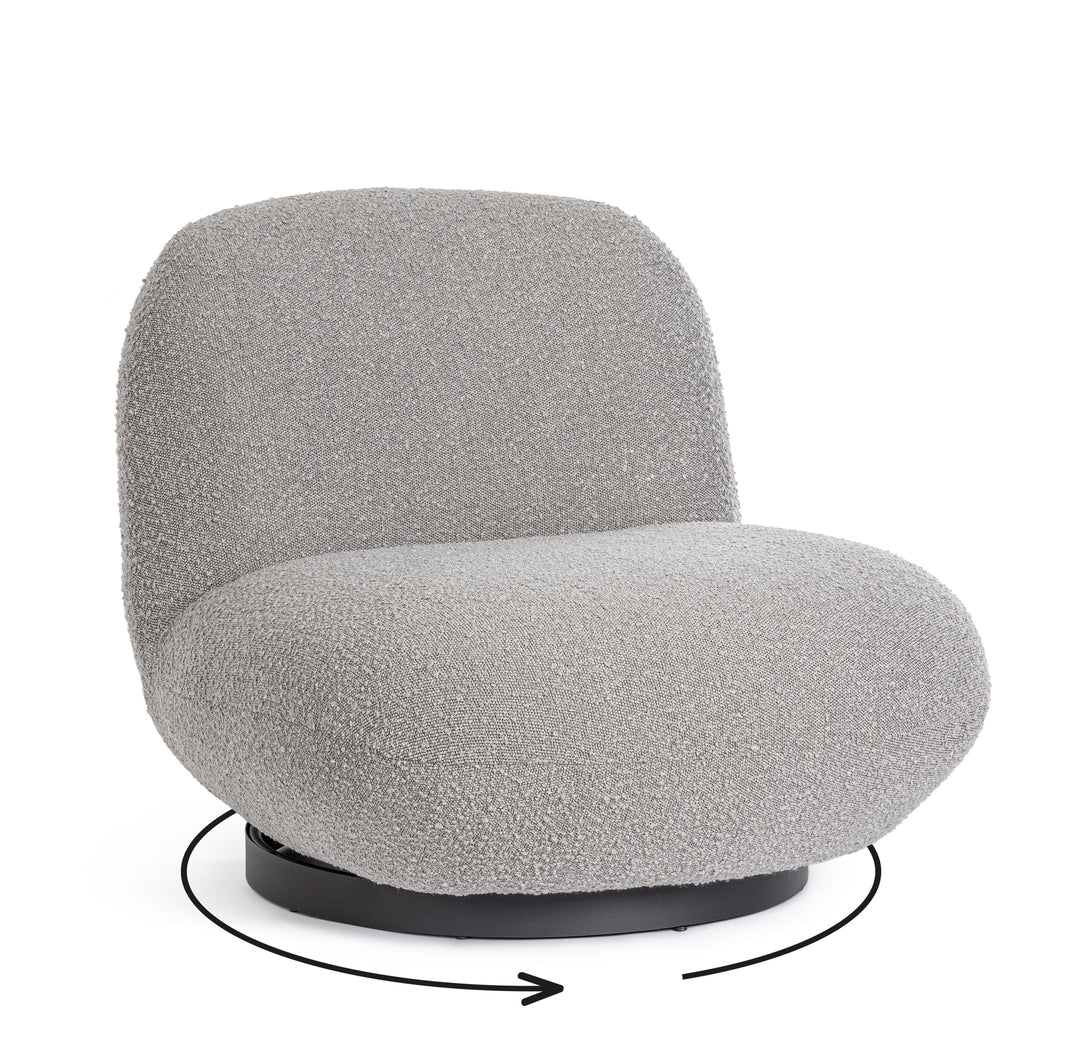 Hey Comfy Grå Boucle Fåtölj