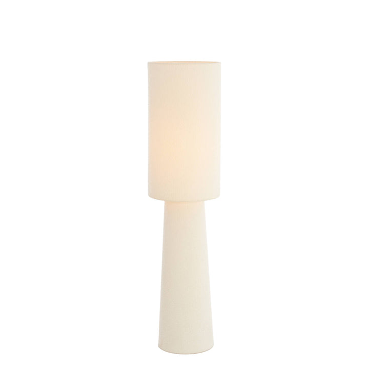 Golvlampa vit boucle