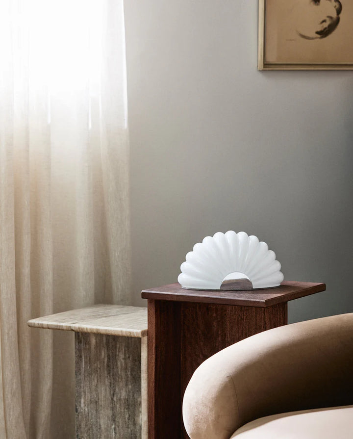 CHIA lamp w. chrome finish