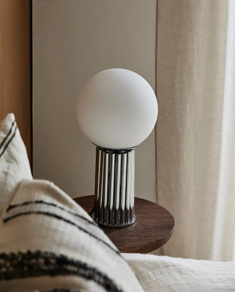 HERMOD Bordslampa - chrome finish