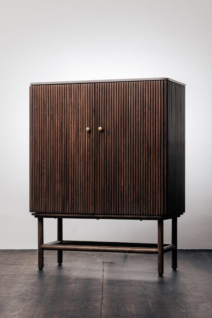 Brooklyn Wooden & Iron Bar Cabinet