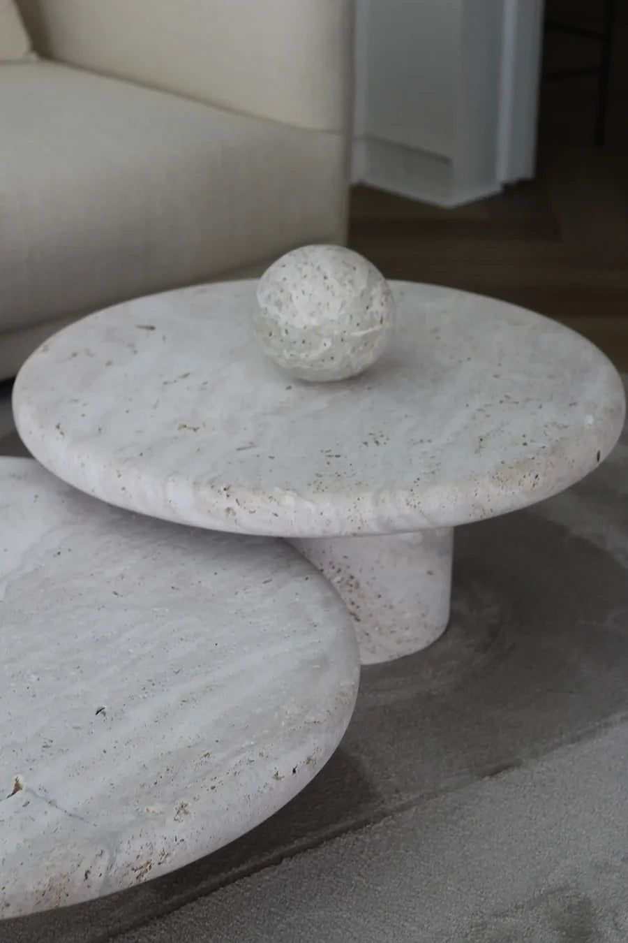 Coffee Table 80cm Travertin NC
