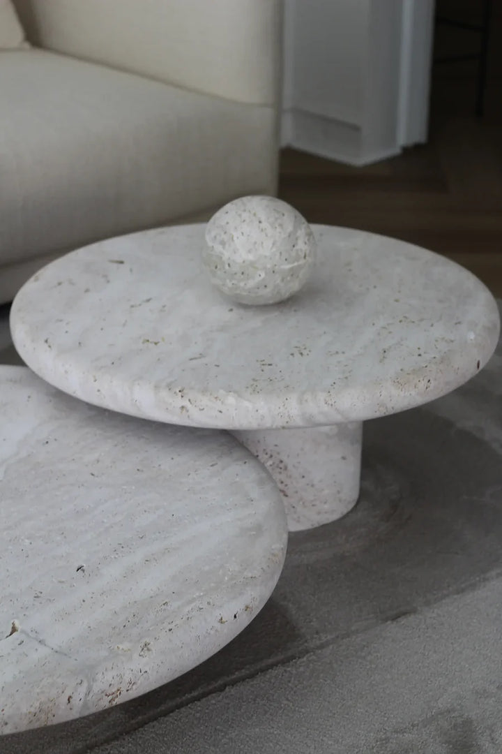 Coffee Table 80cm Travertin NC