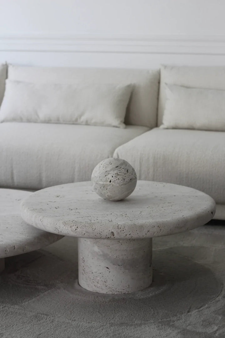 Coffee Table 80cm Travertin NC