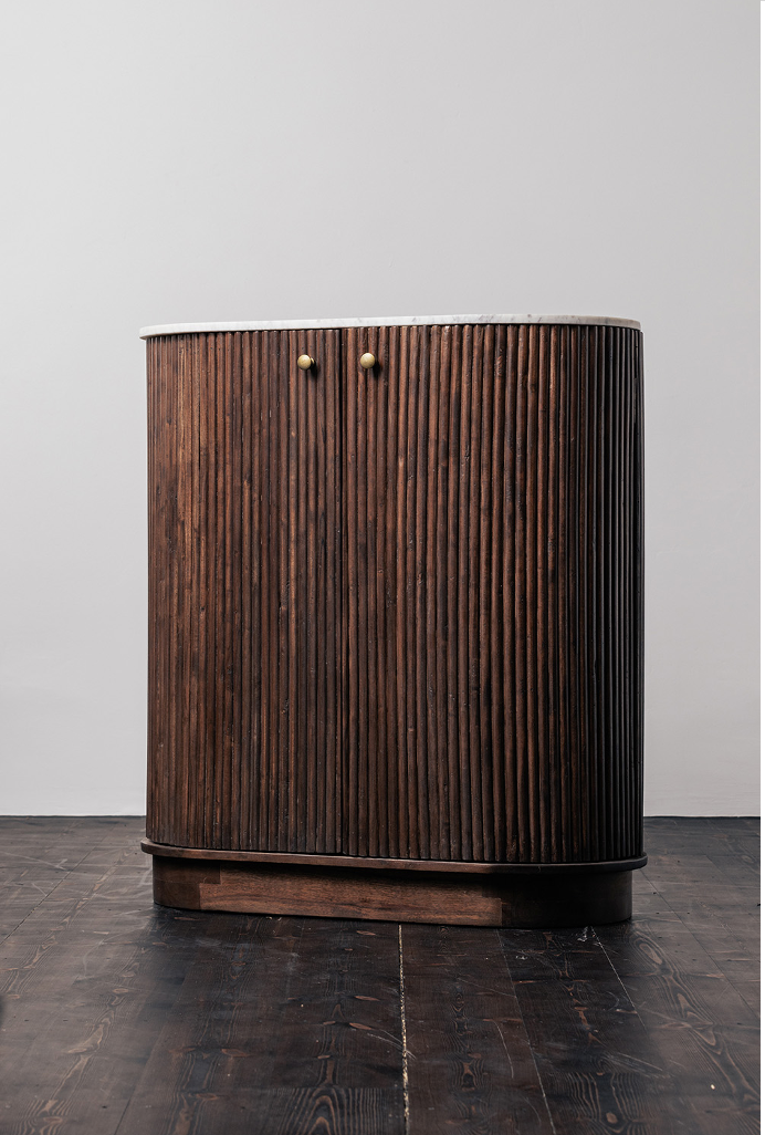 Westbury oval cabinet