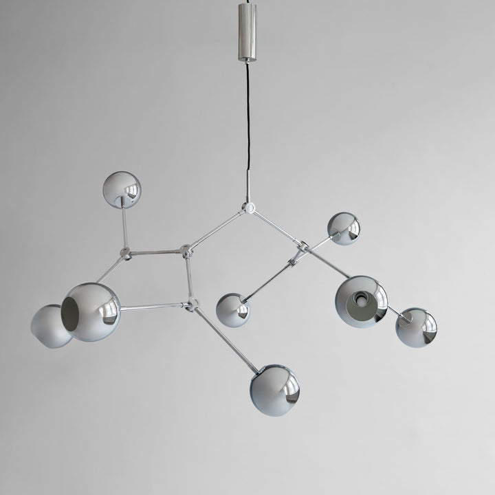 Drop Chandelier Globe - Chrome (5m)