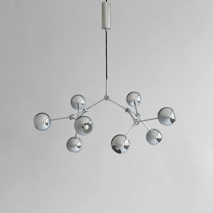 Drop Chandelier Globe, Mini - Chrome (5m)