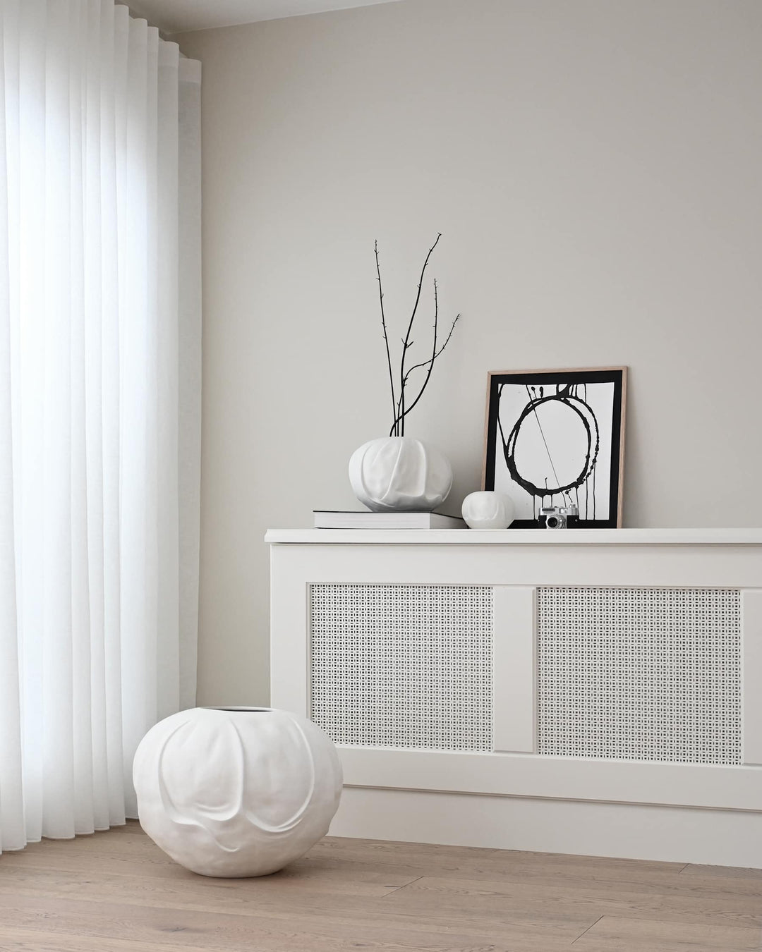 Orimono Vase, Medio - Bone White