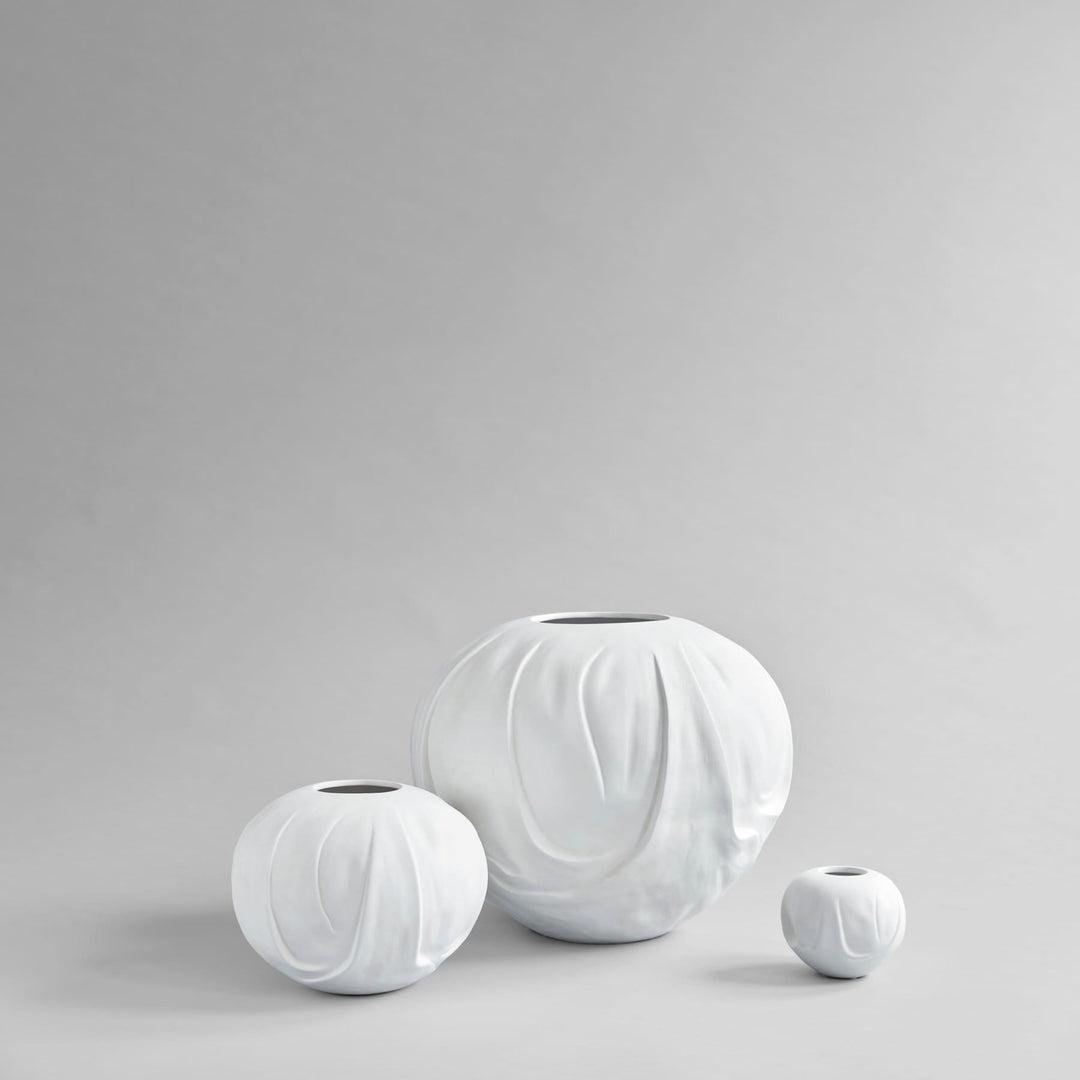 Orimono Vase, Medio - Bone White