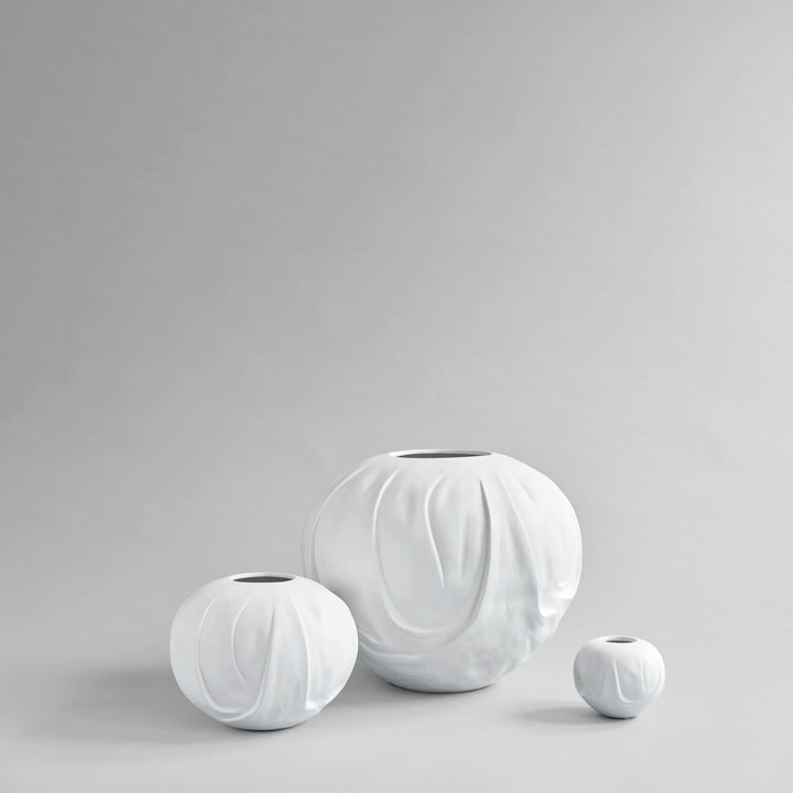 Orimono Vase, Medio - Bone White