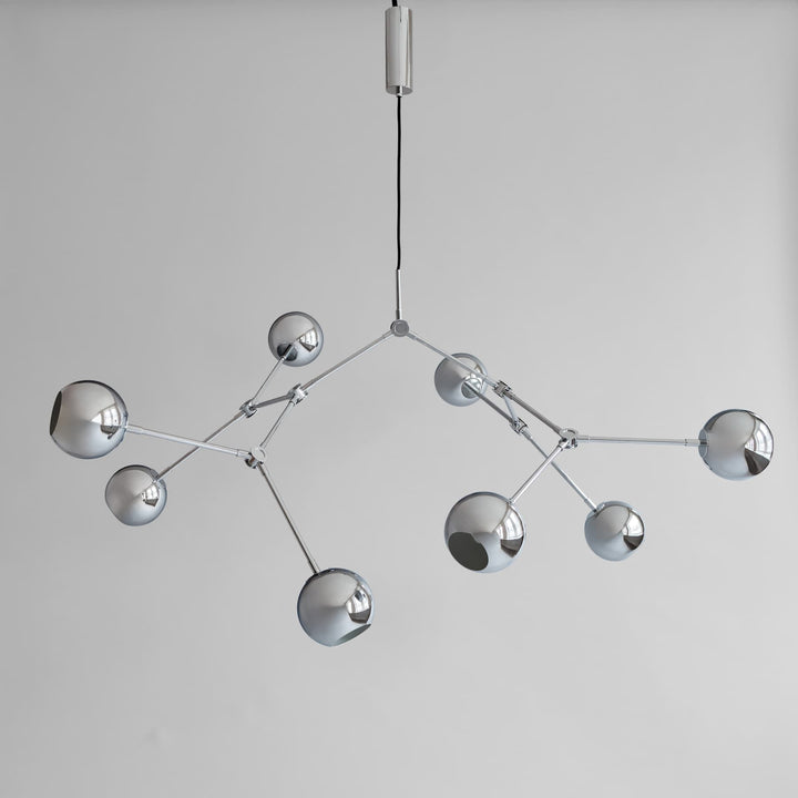 Drop Chandelier Globe - Chrome (5m)